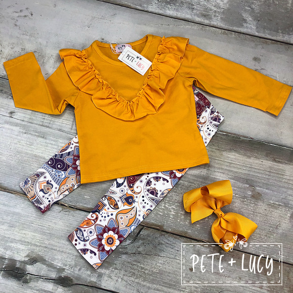 Pete and Lucy Matching Sets Pete Lucy Paisley Princess Pant Set Nwt